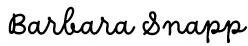 Image of Barbara Snapp Signature